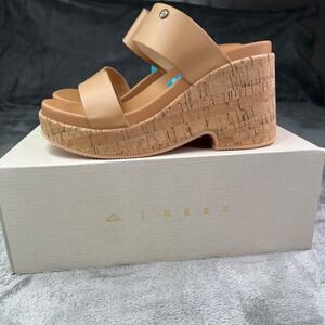 Reef Sunset Ibiza Wedge Sandals Women's Size‎ 10 Natural Summer Coastal Straps